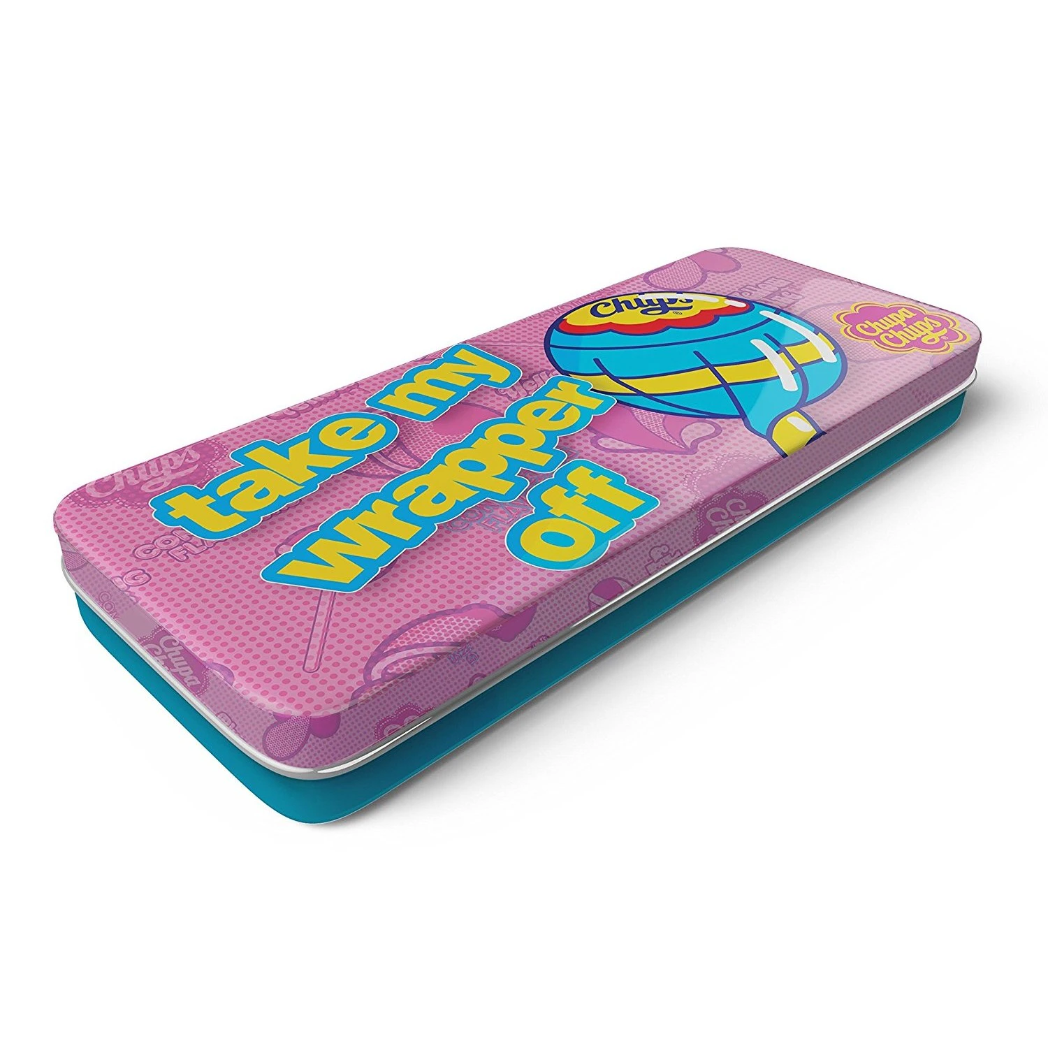 Chupa Chups Tin Pencil Case (Pink/Blue) - SG23158