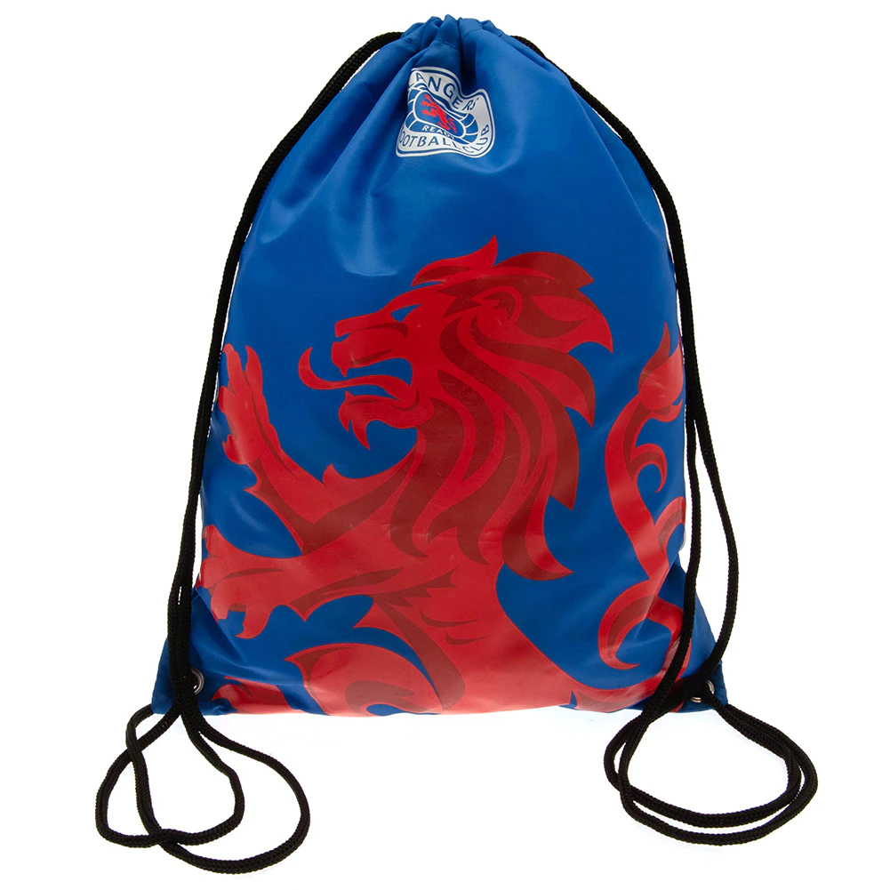 Rangers FC Crest Drawstring Bag (Blue/Red) - TA10297