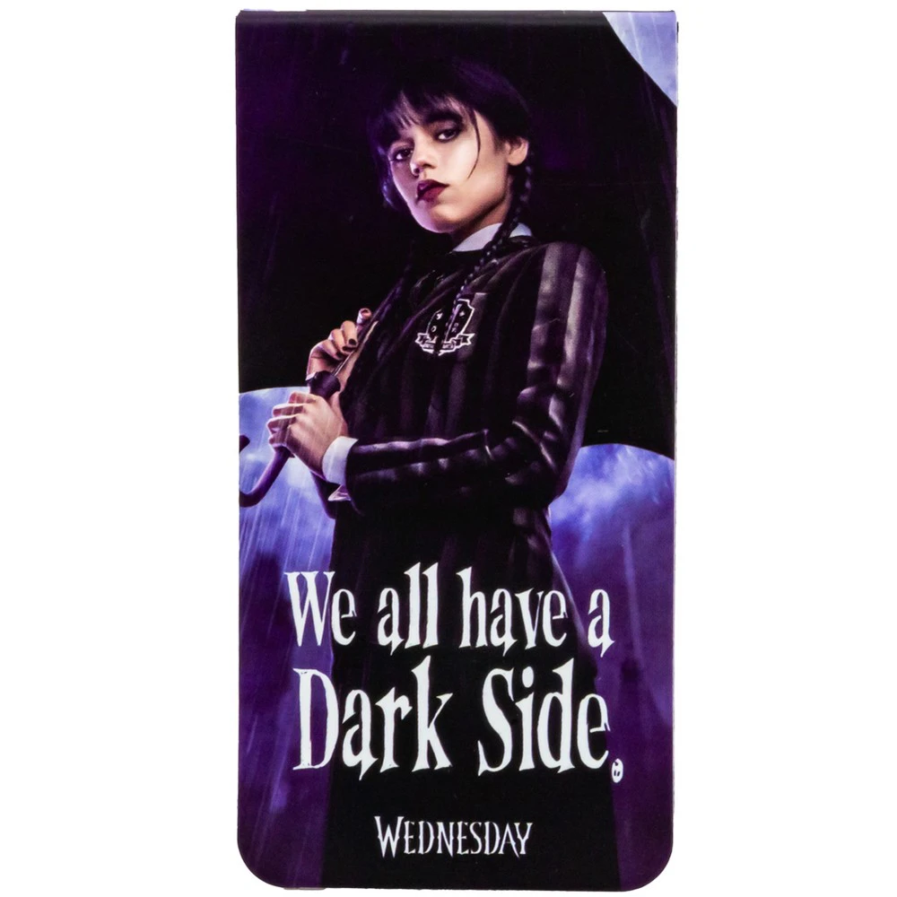 Wednesday We All Have A Dark Side Magnetic Bookmark (Black/Purple/White) - TA11738