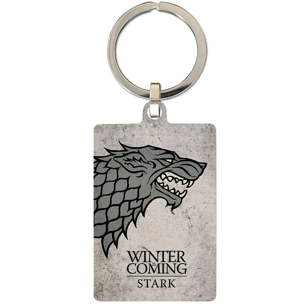 Game Of Thrones Stark Metal Keyring (Grey) - TA4179