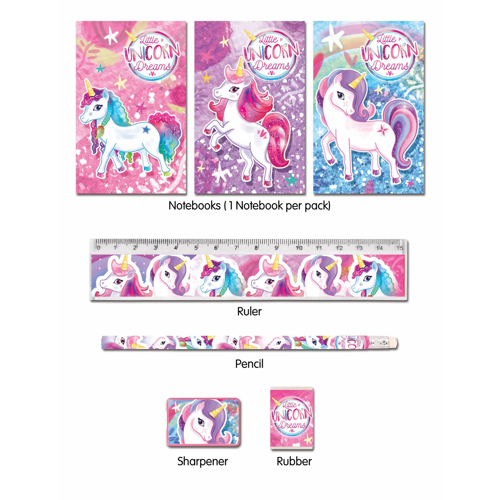 Henbrandt Lucky Dip Unicorn Stationery Set (Multicoloured) - SG35278