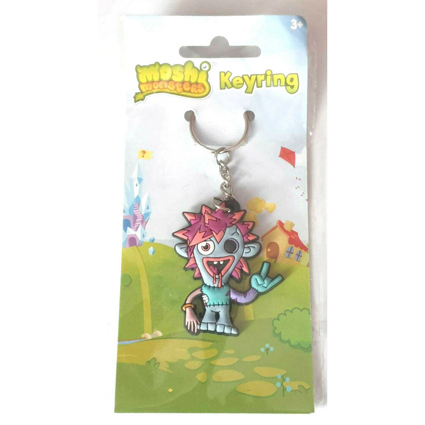 Moshi Monsters Zommer Keyring (Blue/Pink) - SG29946