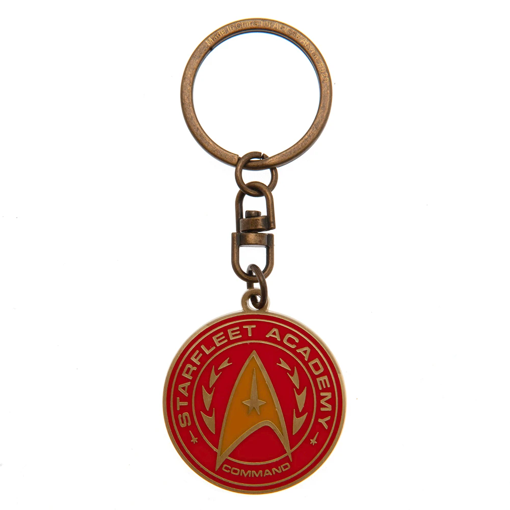 Star Trek Logo Metal Keyring (Red/Gold) - TA11331