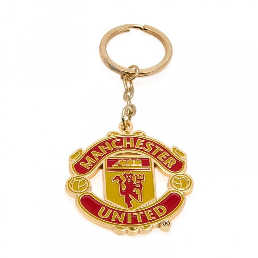 Manchester United FC Keyring (Yellow/Red) - TA1166