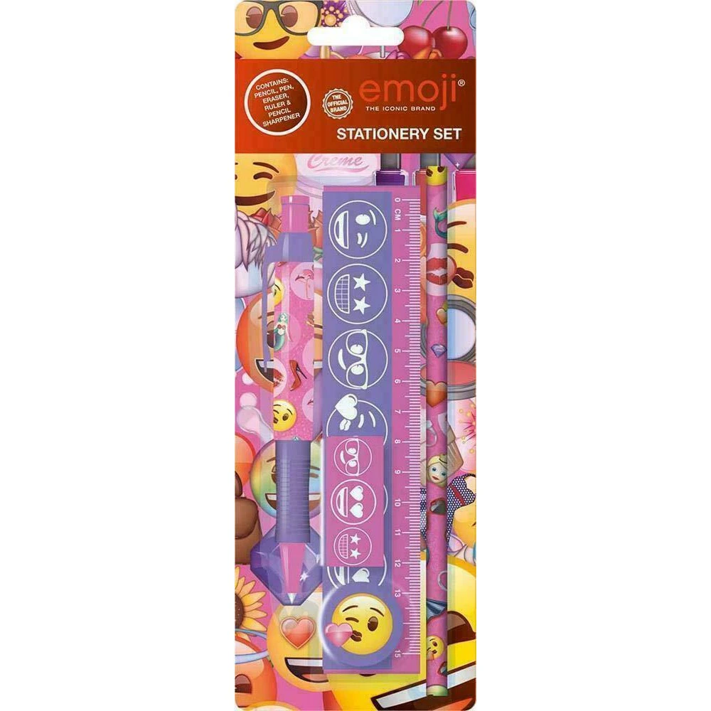 Emoji Stationery Set (Pink/Purple) - SG23272