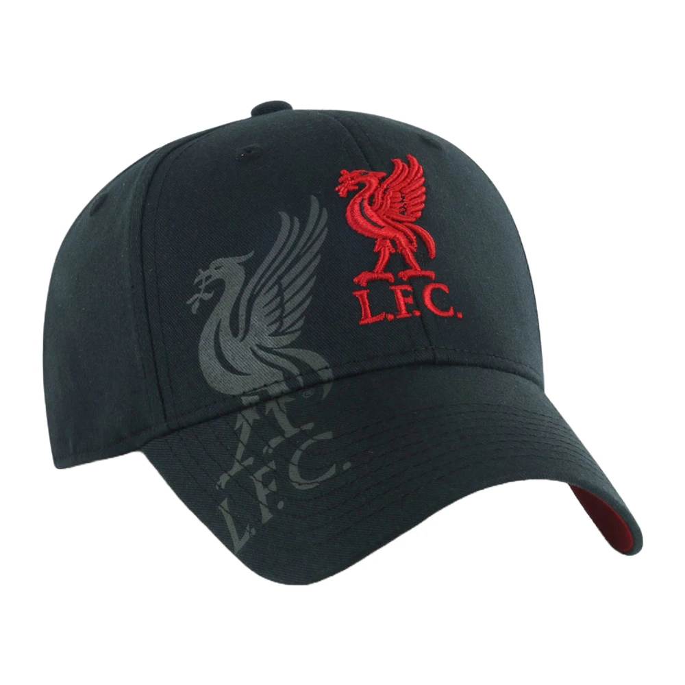 Liverpool FC Unisex Adult Obsidian Crest Baseball Cap (Black) - TA11051