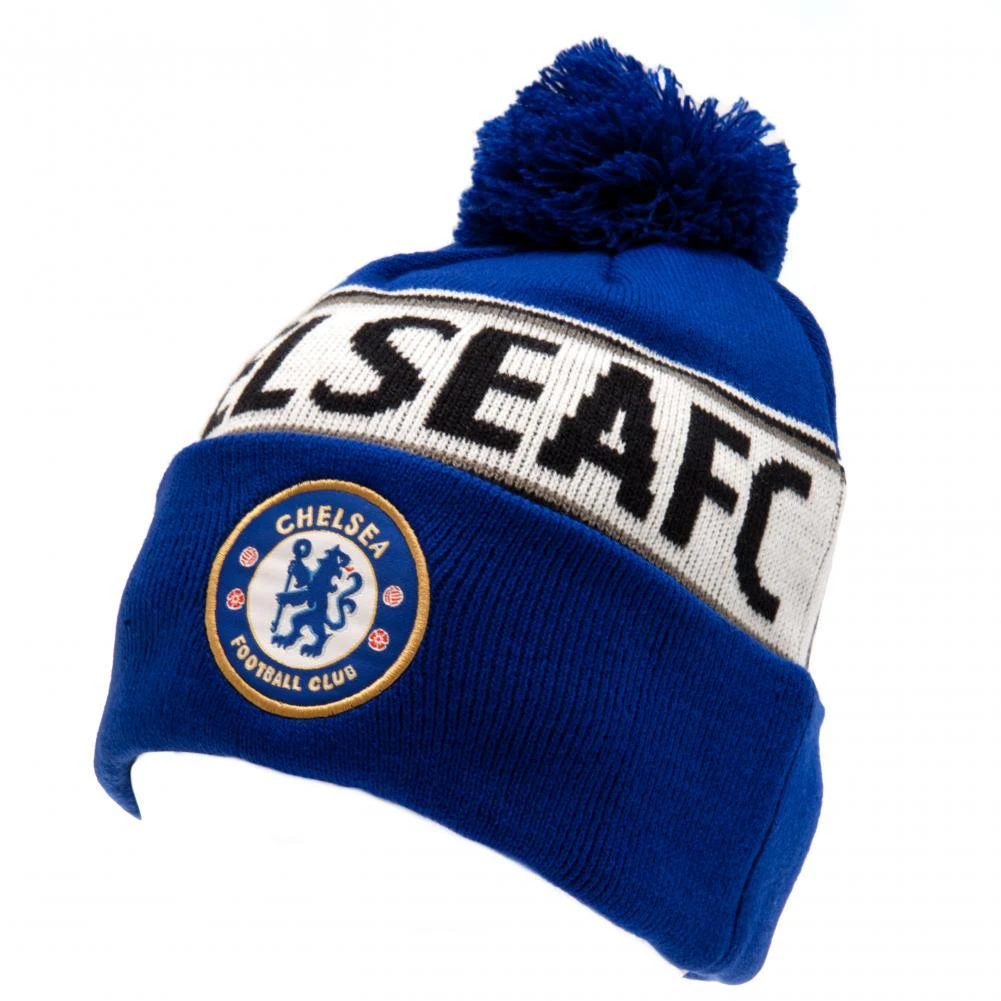 Chelsea FC Unisex Adult Crest Ski Hat (Royal Blue/White) - TA11419