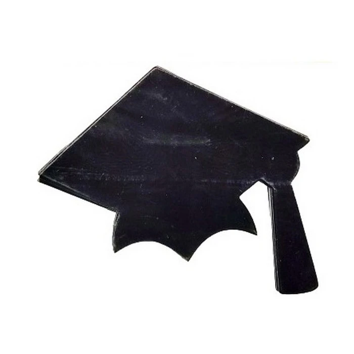 Unique Party Graduation Cap Cut Out (Pack of 10) (Black) - SG35196