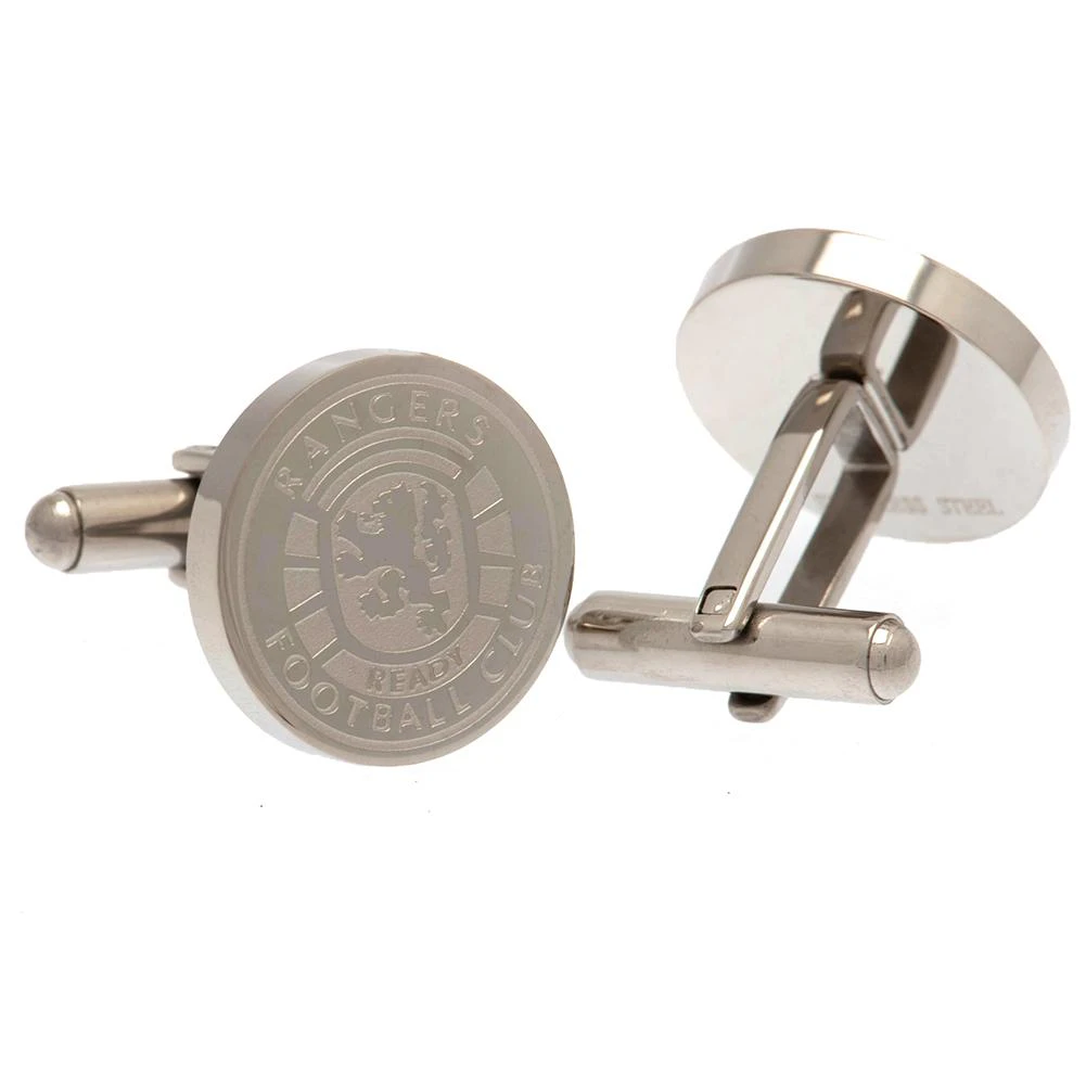 Rangers FC Stainless Steel Cufflinks (Silver) - TA9758