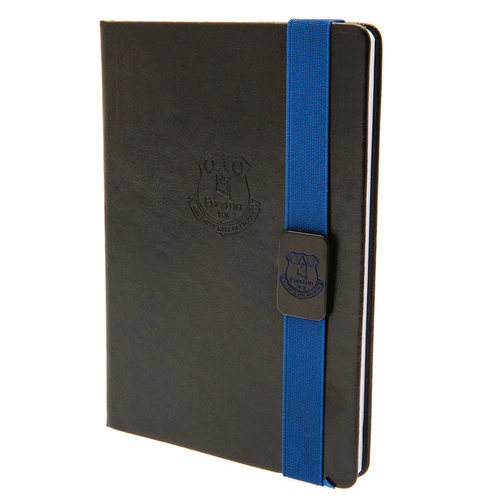 Everton FC Crest A5 Notebook (Black/Blue) - TA9725