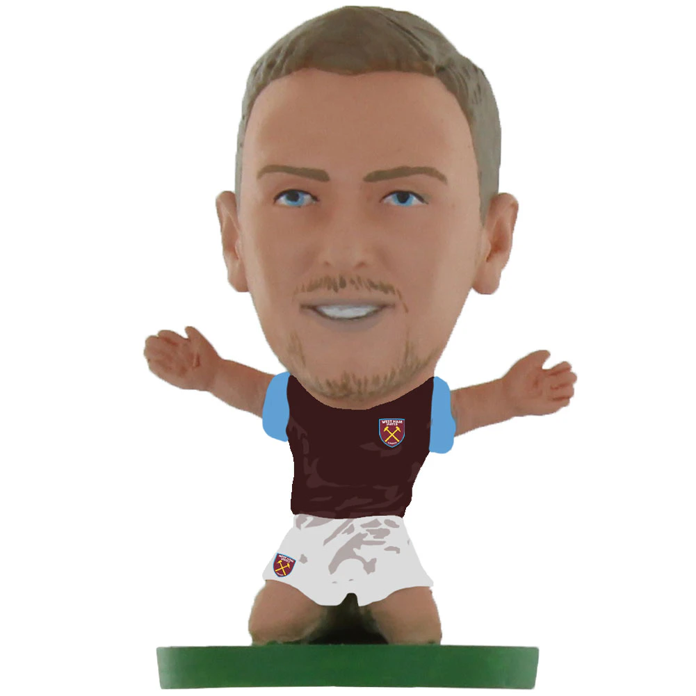 West Ham United FC Jarrod Bowen SoccerStarz Football Figurine (Multicoloured) - TA9889