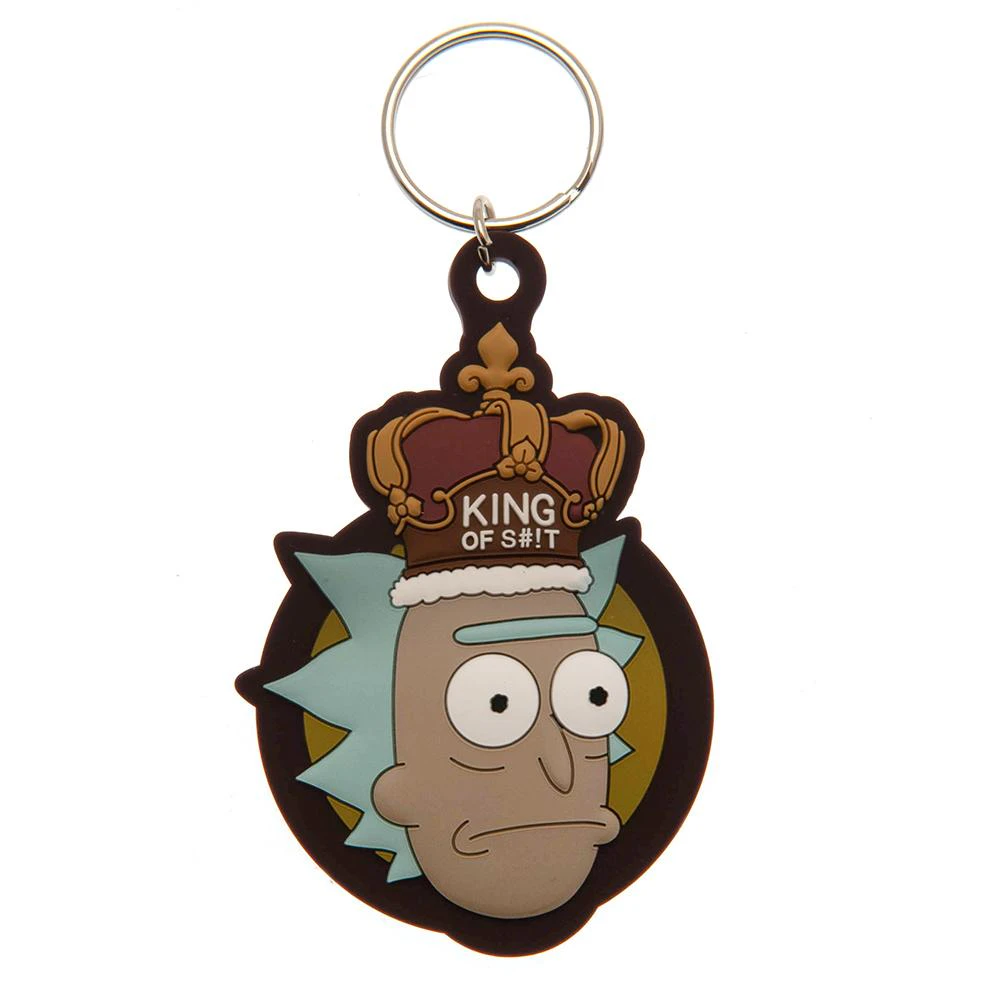 Rick And Morty PVC Keyring (Brown/Blue/White) - TA9130