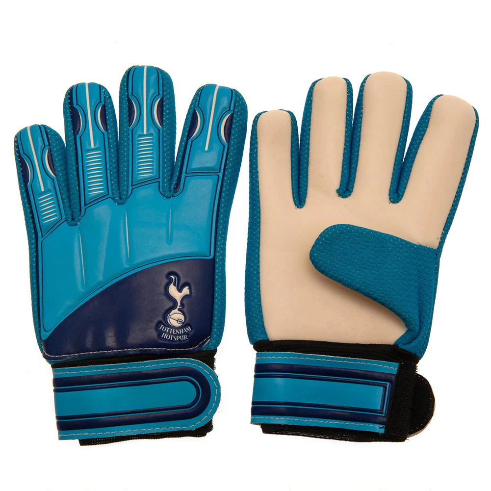 Tottenham Hotspur FC Childrens/Kids Delta Goalkeeper Gloves (Navy Blue/White/Black) - TA8799