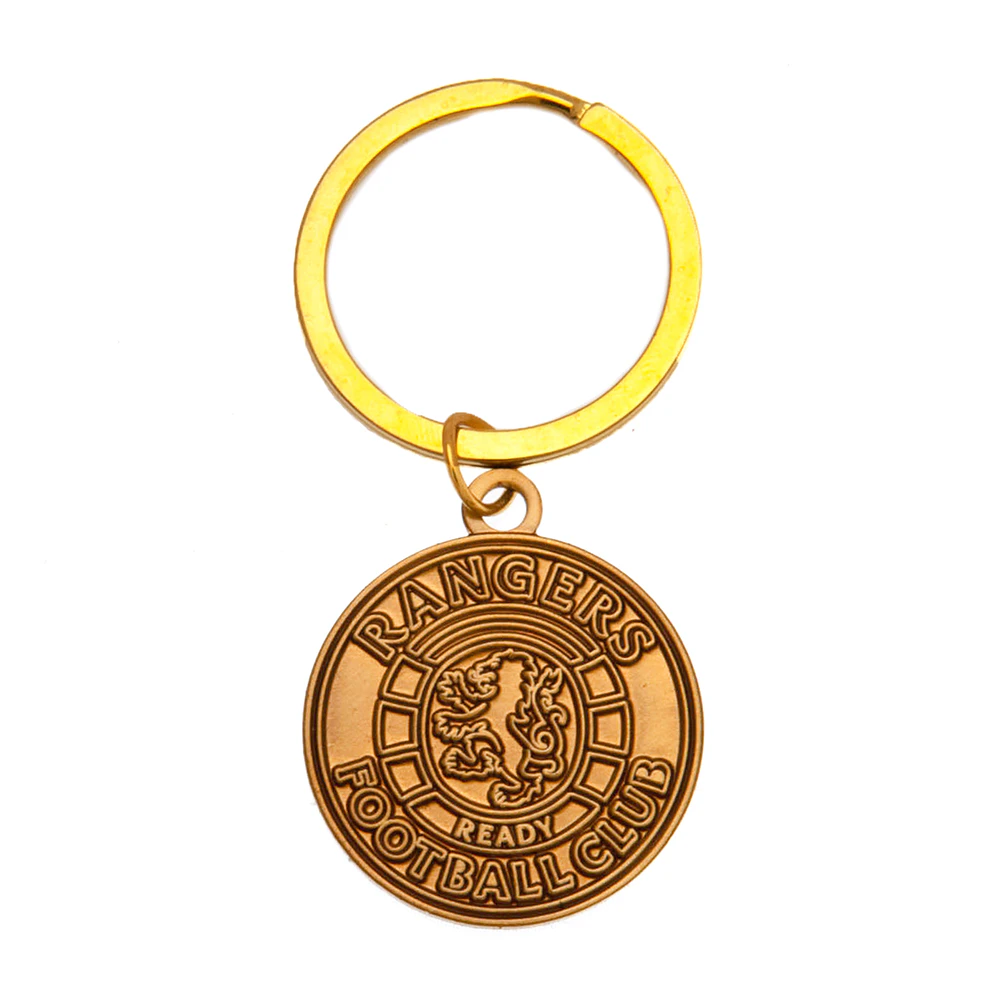 Rangers FC Crest Keyring (Antique Gold) - TA9907