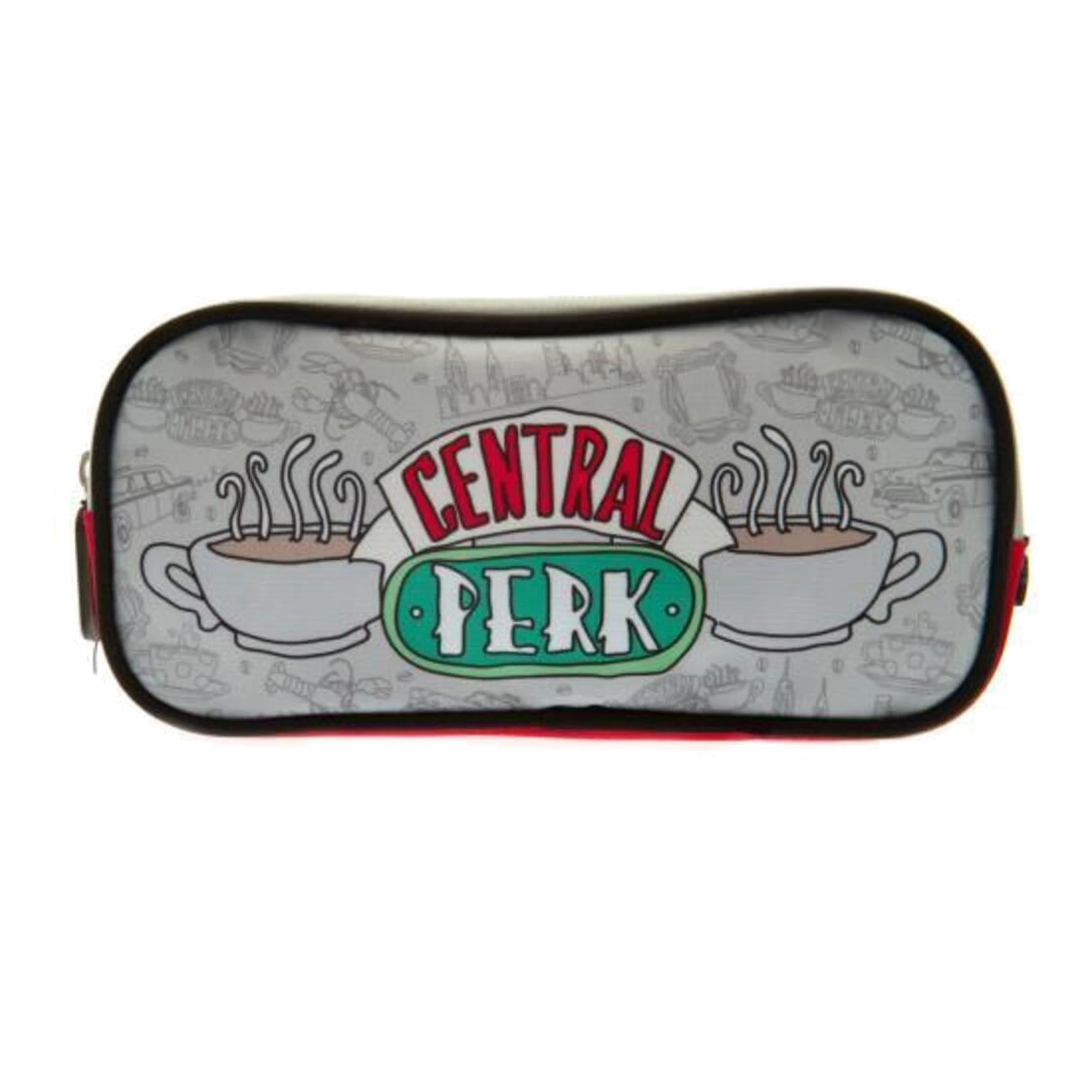 Friends Pencil Case (Grey/Red) - TA8033