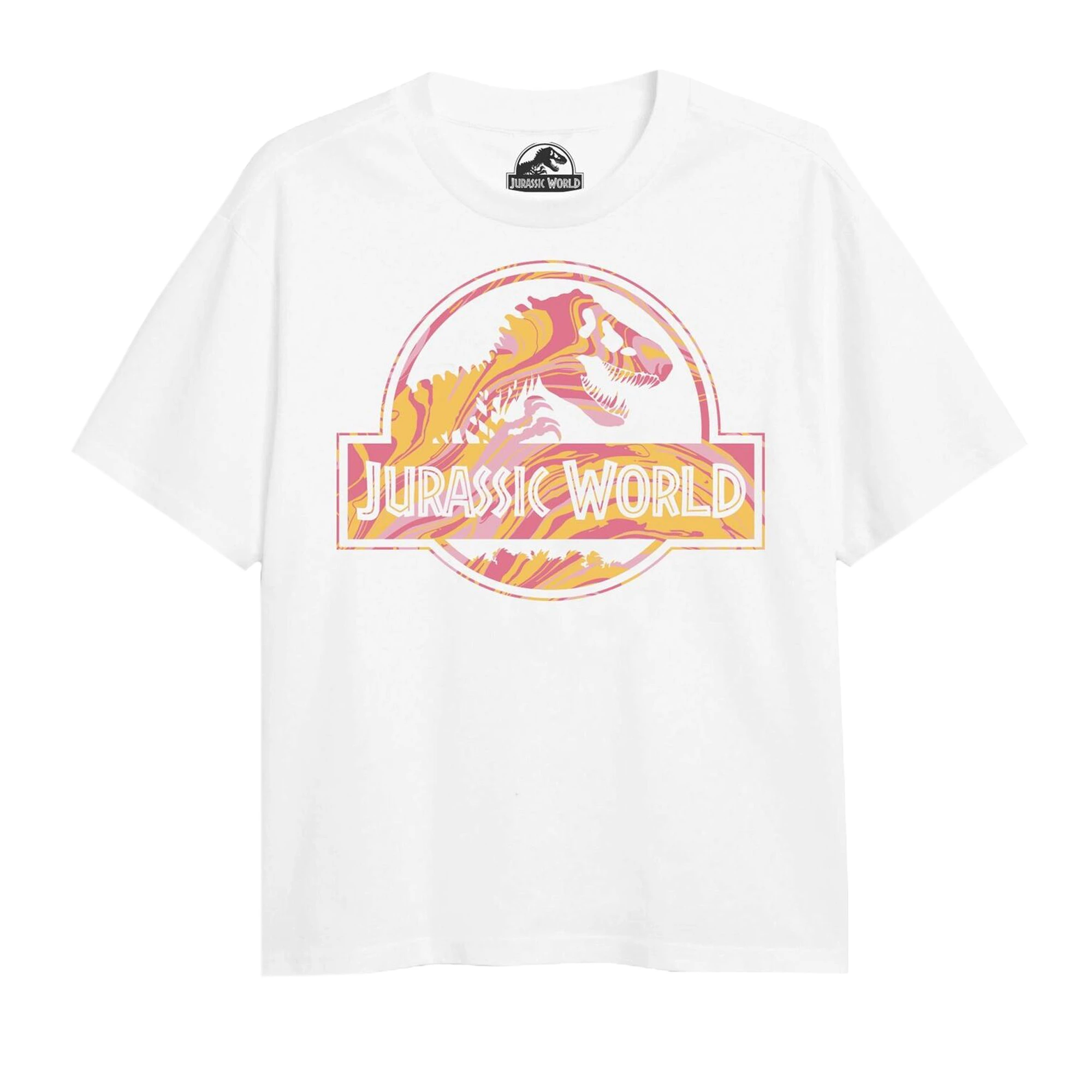 Jurassic Park Girls Logo T-Shirt (White) - TV1937