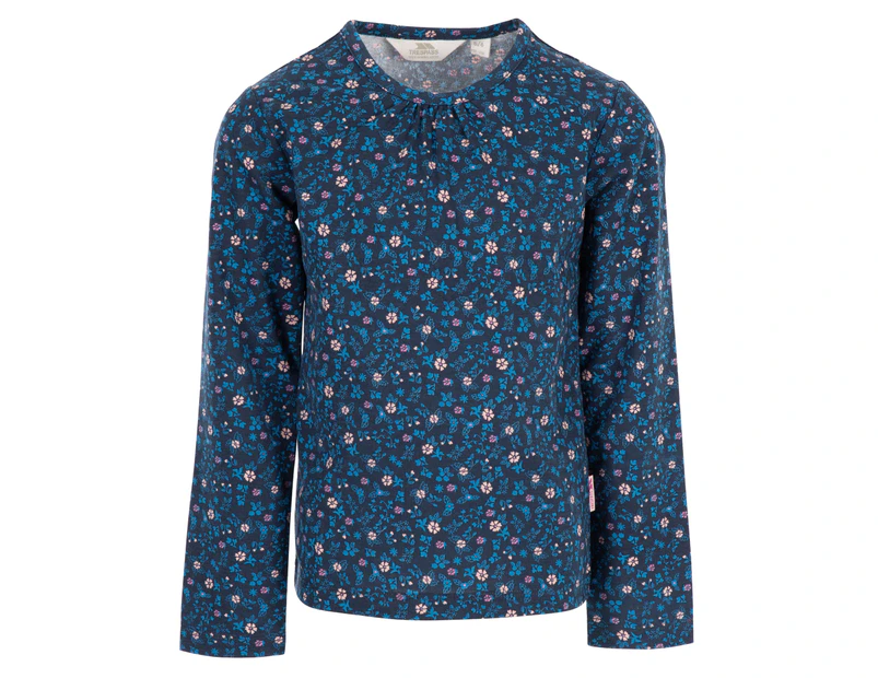 Trespass Girls Proceeds Long-Sleeved T-Shirt (Navy Floral) - TP5172