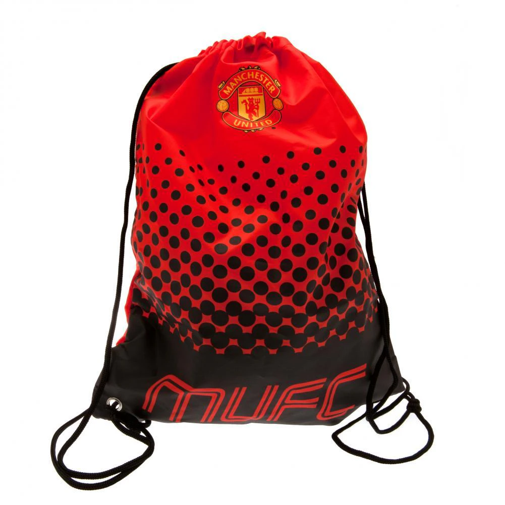 Manchester United FC Crest Drawstring Bag (Red/Black) - TA9280