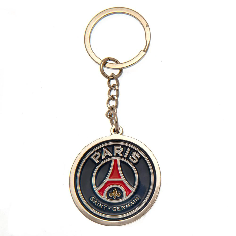 Paris Saint Germain FC Crest Keyring (Navy/Red/White) - TA9445