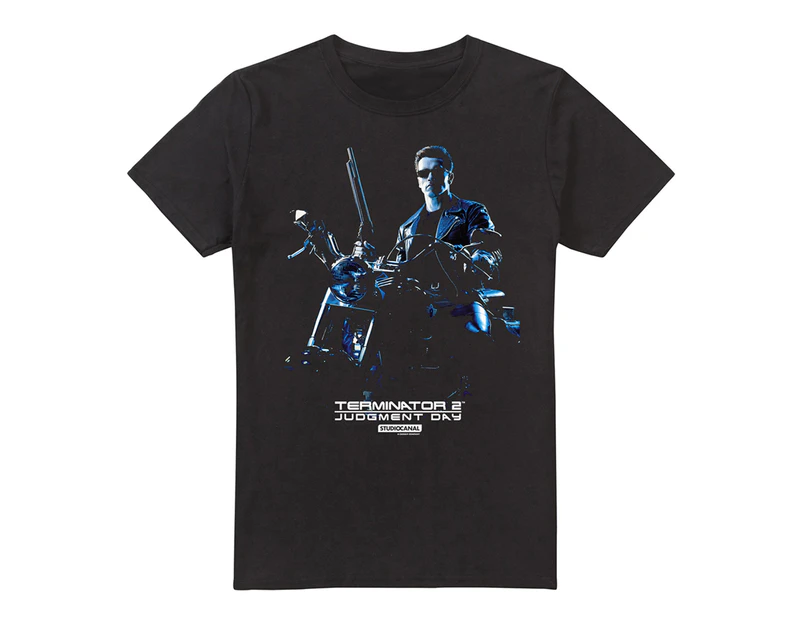 Terminator 2 Mens Motorbike T-Shirt (Black) - TV2910