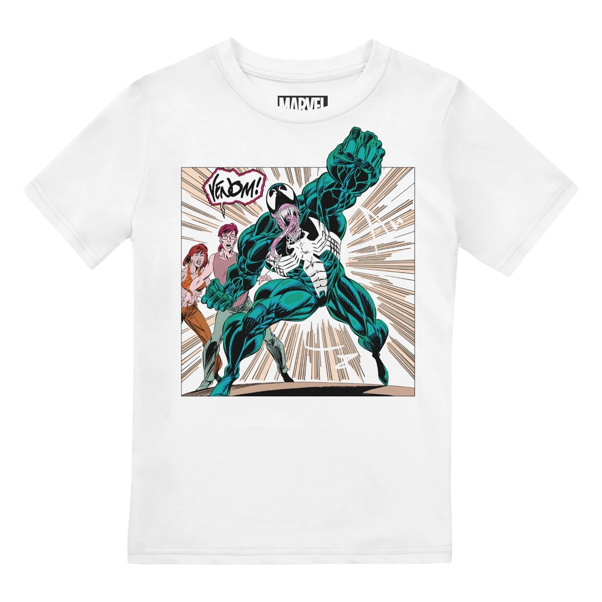 Venom Boys Comic T-Shirt (White) - TV1898