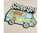 Scooby Doo Mens The Mystery Machine T-Shirt (Sand/White/Yellow) - TV342