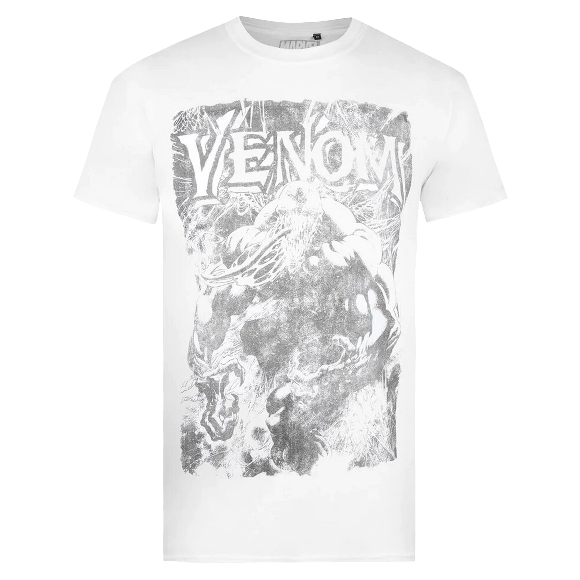 Venom Mens Web T-Shirt (White/Black) - TV746