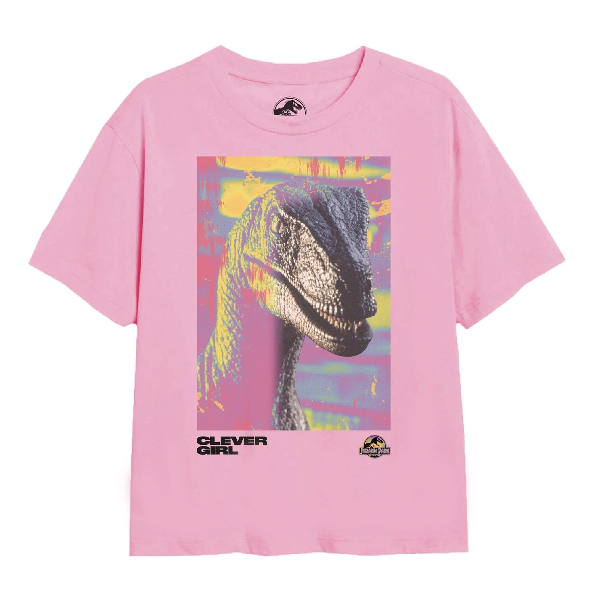 Jurassic Park Girls Dino Trip T-Shirt (Light Pink) - TV1922