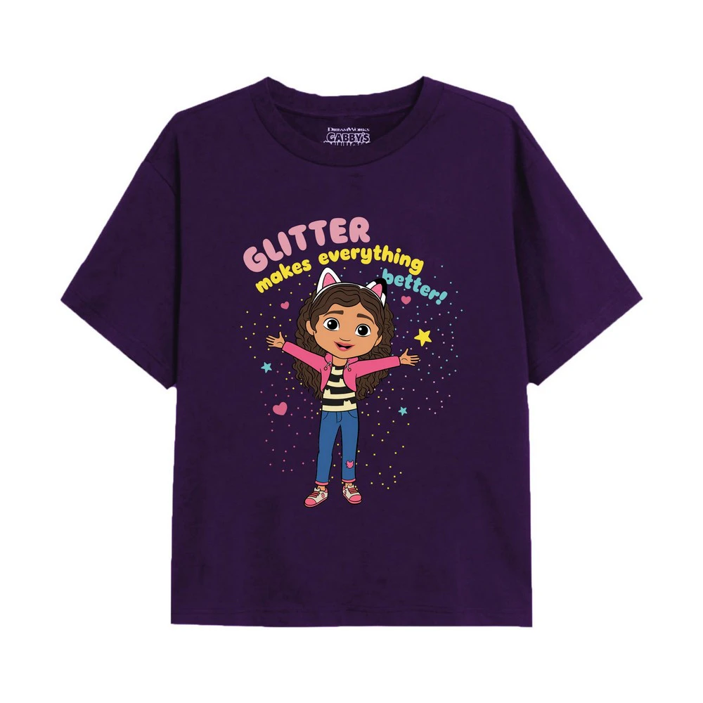 Gabby´s Dollhouse Childrens/Kids Sprinkle Party T-Shirt (Purple) - TV2534