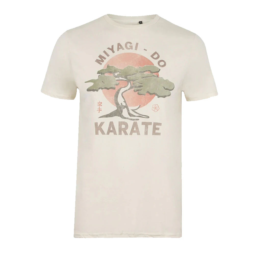 Cobra Kai Mens Miyagi Do Karate T-Shirt (Natural) - TV381