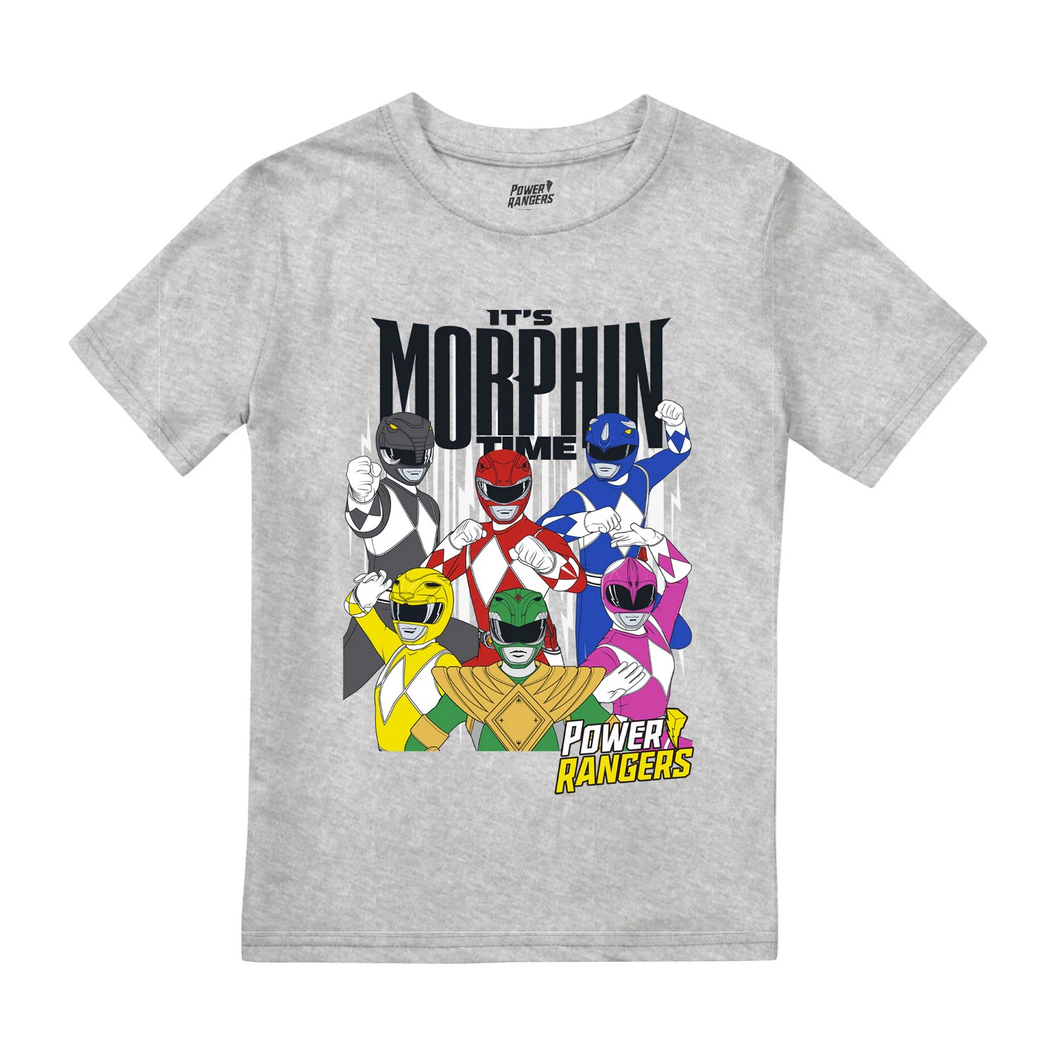 Power Rangers Boys It´s Morphin Time T-Shirt (Grey Heather) - TV2452