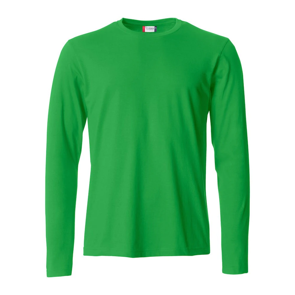 Clique Mens Basic Long-Sleeved T-Shirt (Apple Green) - UB325