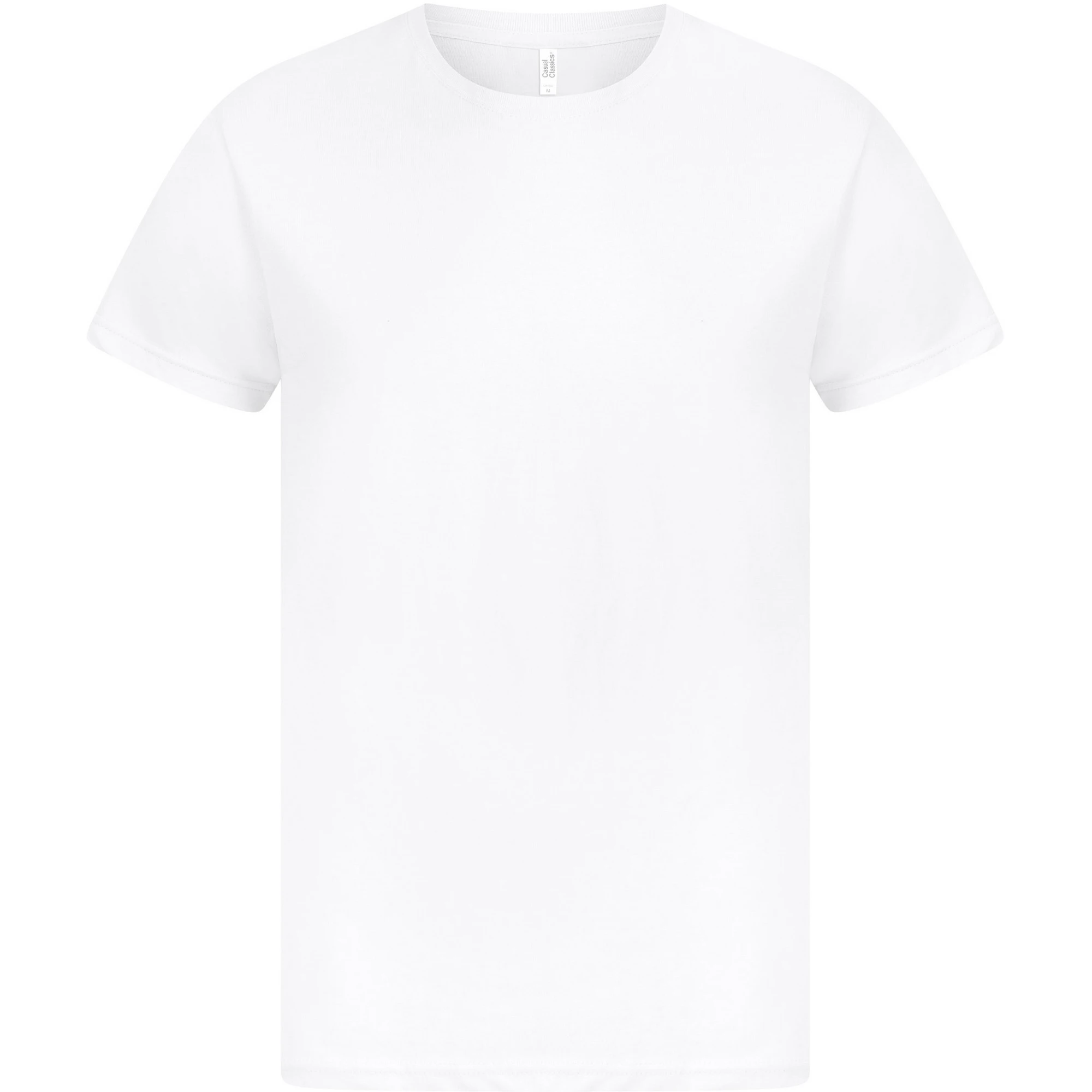 Casual Classics Mens Ringspun Cotton Longline T-Shirt (White) - AB602