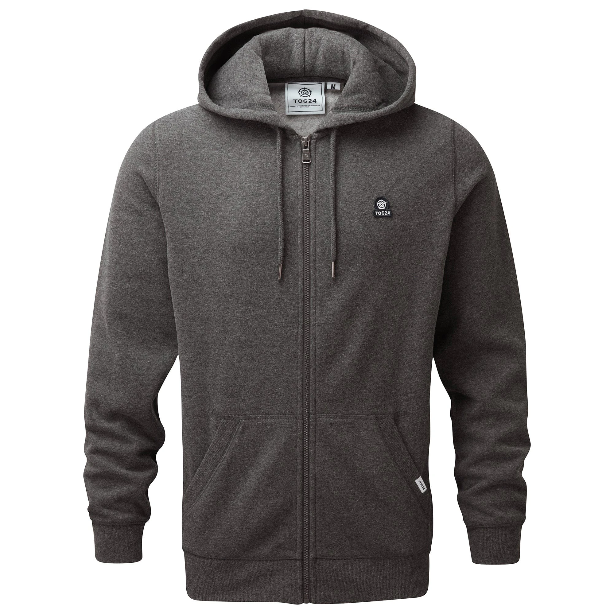 TOG24 Mens Alden Full Zip Hoodie (Dark Grey Marl) - TG191