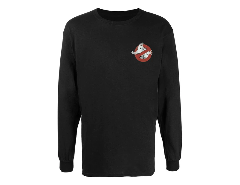 Ghostbusters Mens Who You Gonna Call Long-Sleeved T-Shirt (Black) - TV215