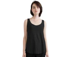 Mantis Womens Loose Fit Sleeveless Vest Top (Black) - BC2695