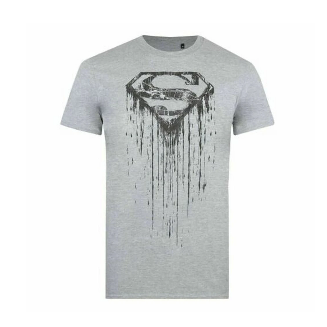 Superman Mens Paint Heather T-Shirt (Heather Grey) - TV1680