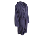 Pierre Roche Mens Soft Towelling Dressing Gown (Navy) - UT1851