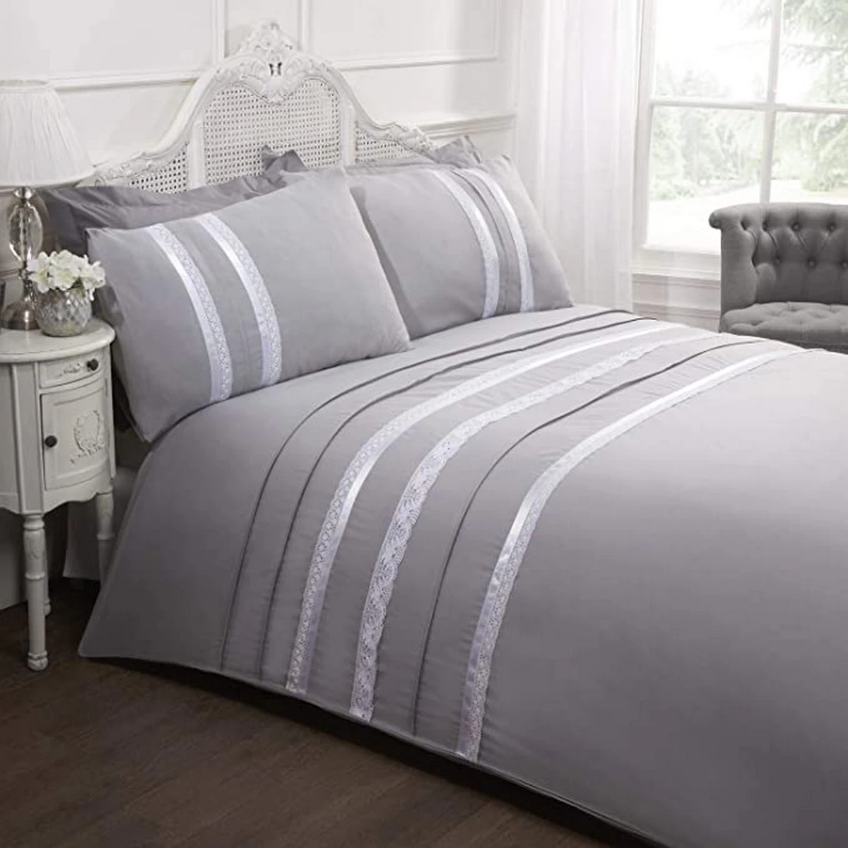 Rapport Annabella Duvet Cover Set (Silver) - AG1805