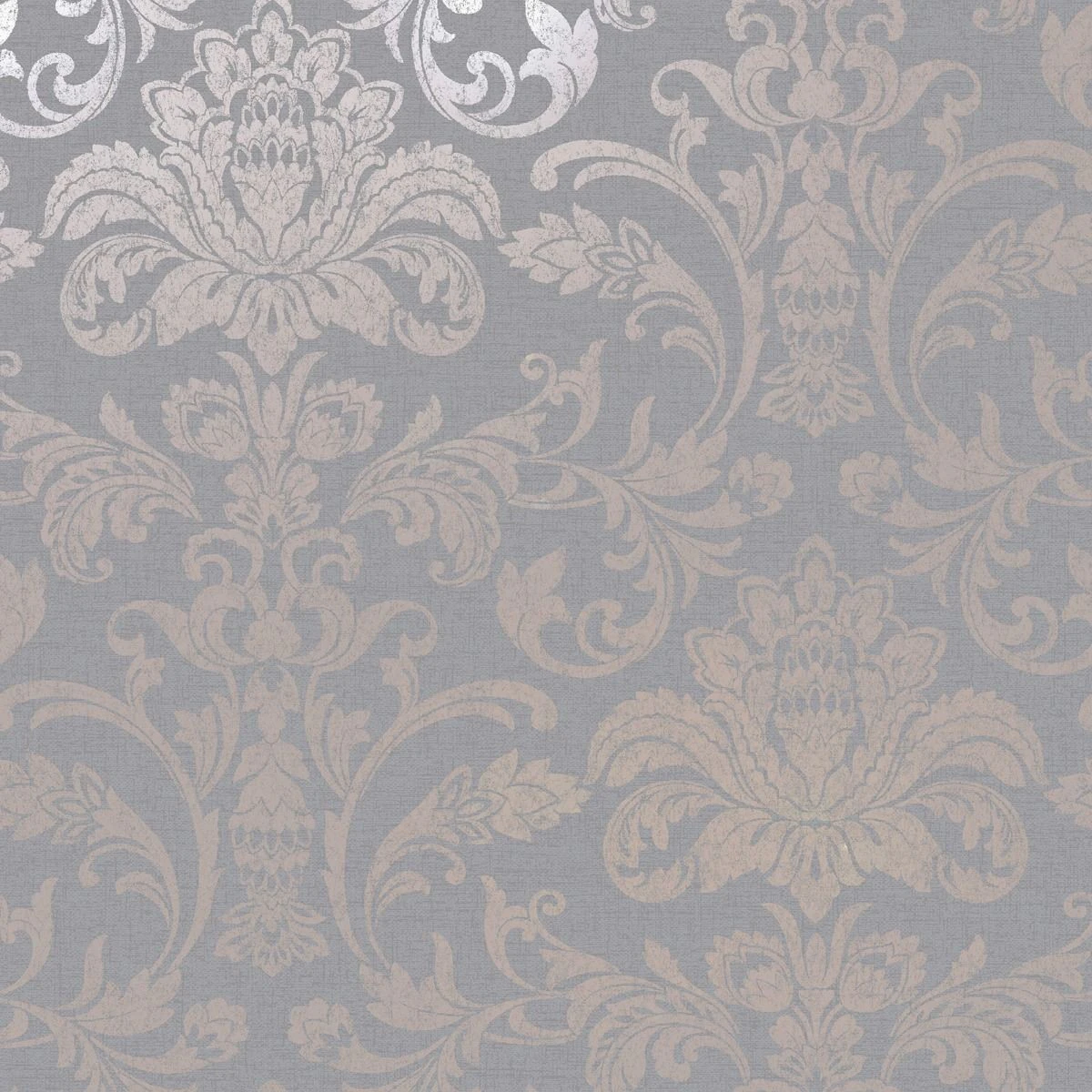 Holden Décor Glistening Damask Wallpaper (Rose Gold/Grey) - AG2390