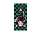 Demon Slayer Tanjiro Kamado Cotton Bath Towel (Green) - AG2913