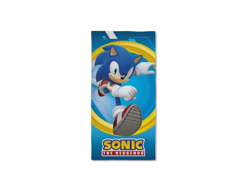 Sonic The Hedgehog Speed Cotton Bath Towel (Blue) - AG2917