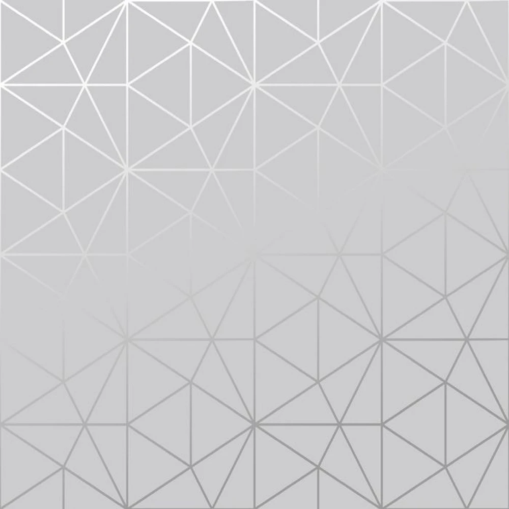 World of Wallpaper Metro Prism Wallpaper (Grey/Silver) - AG1178