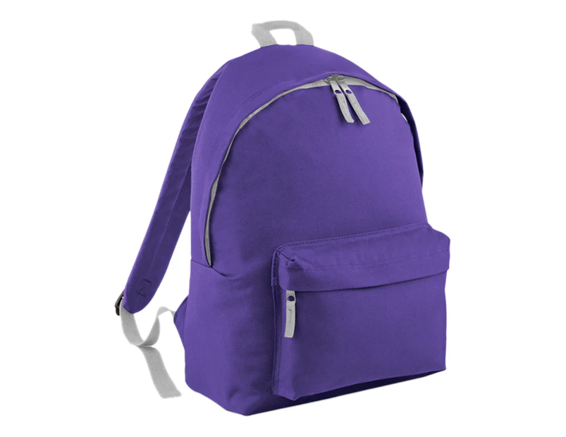 Bagbase Junior Fashion Backpack / Rucksack (14 Litres) (Purple/Light Grey) - BC1301