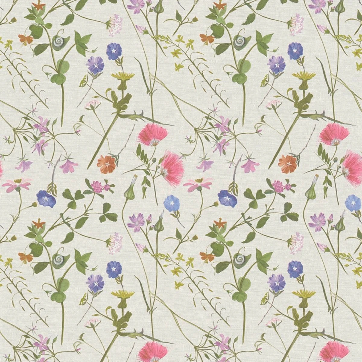 AS Creation House of Turnowsky Floral Textured Wallpaper (Beige/Multicoloured) - AG3370