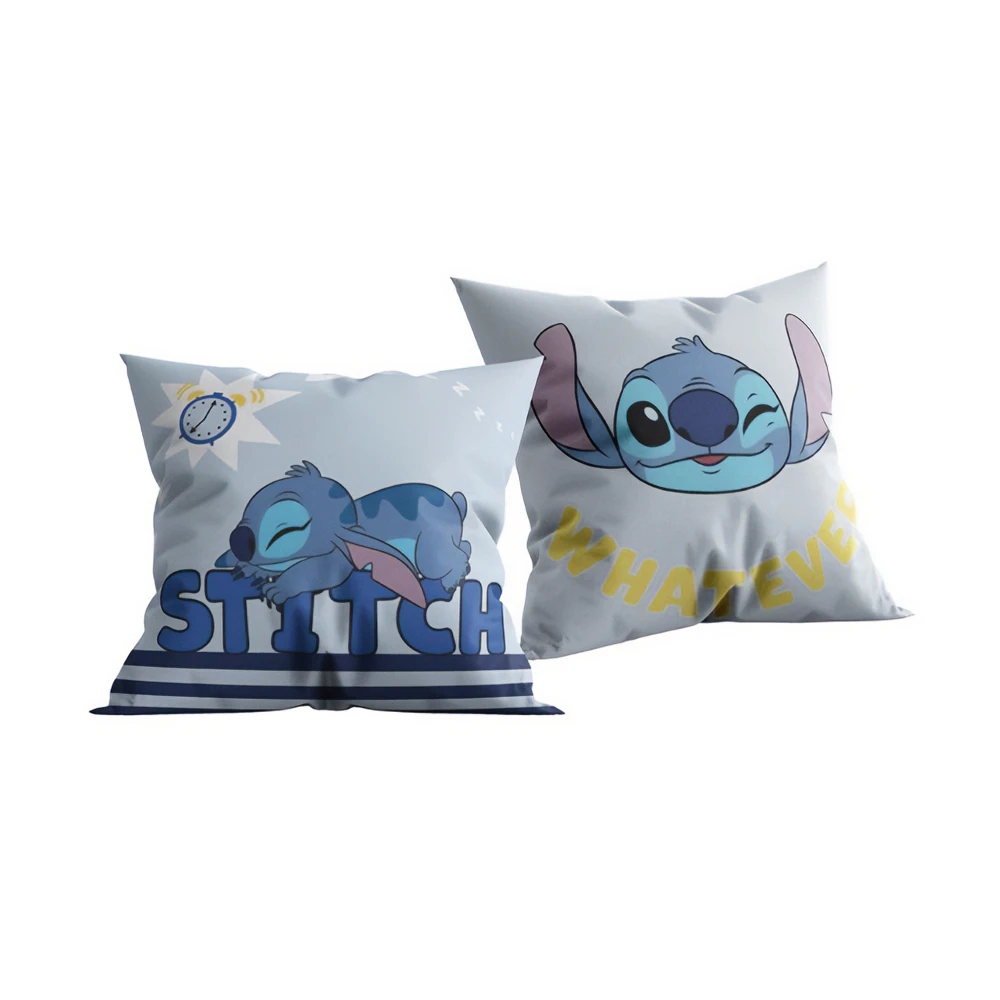 Lilo & Stitch Clock Filled Cushion (Blue/Multicoloured) - AG3450