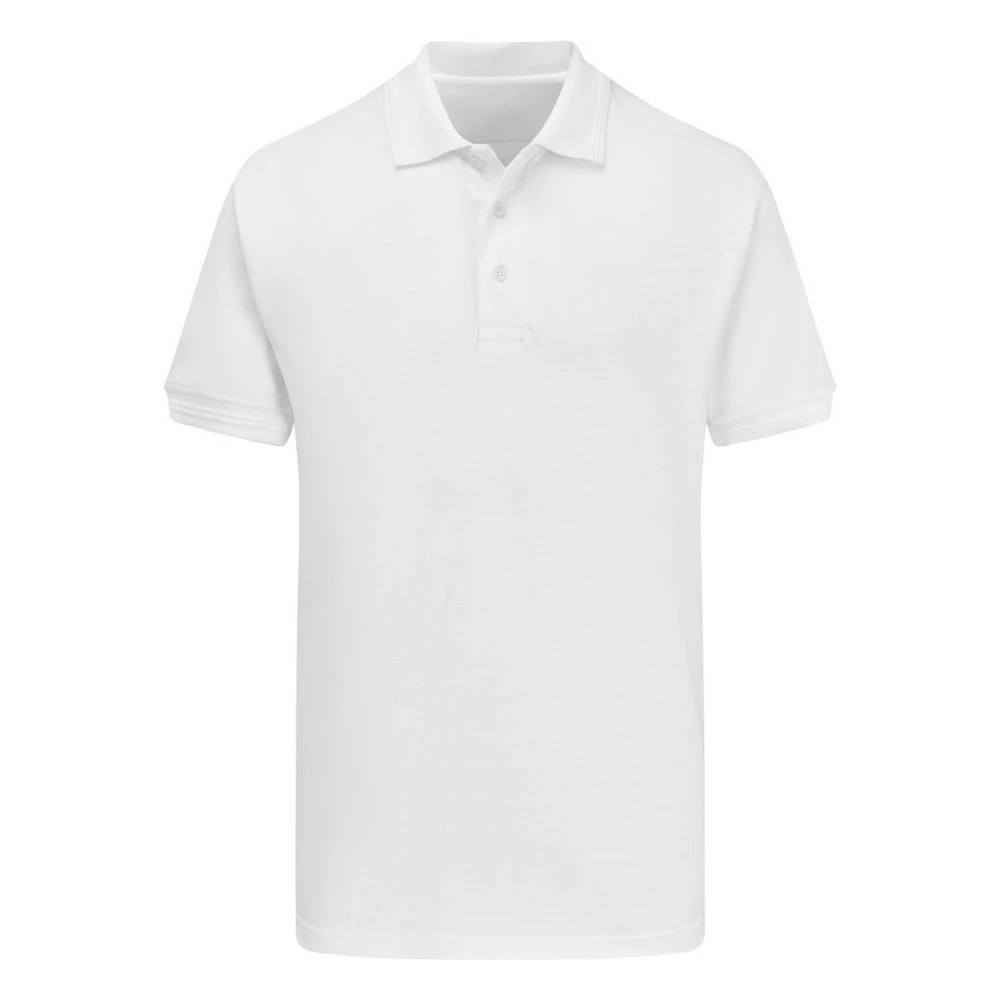 Ultimate Adults Unisex 50/50 Pique Polo (White) - BC4674