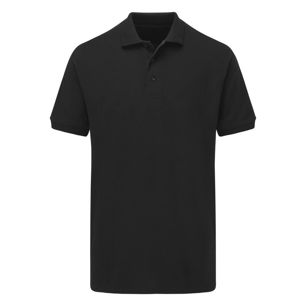 Ultimate Adults Unisex 50/50 Pique Polo (Black) - BC4674