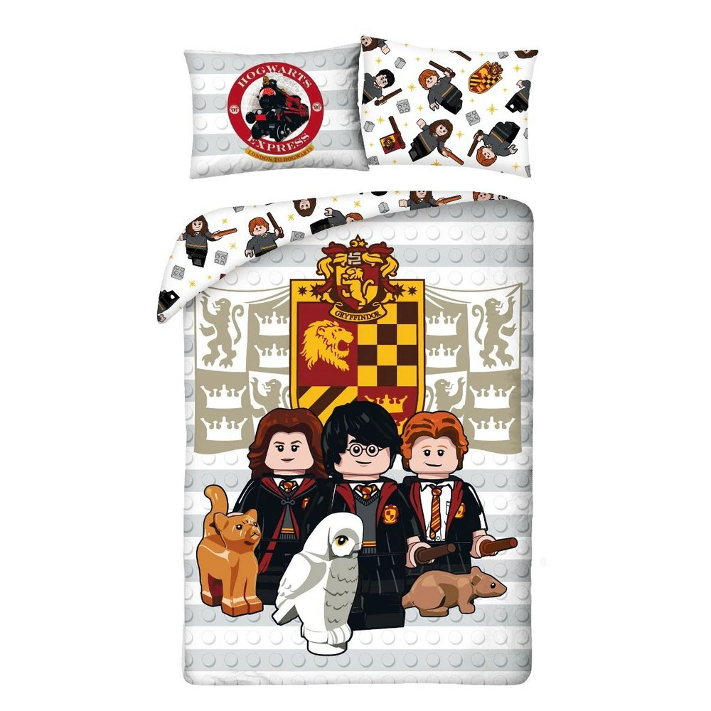 Lego Harry Potter Cotton Duvet Cover Set (Multicoloured) - AG2616