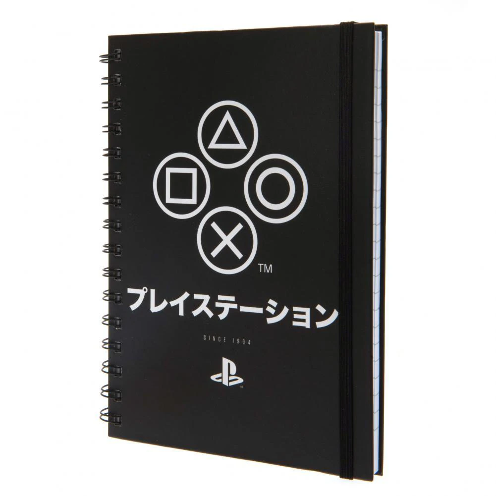 Playstation A5 Wirebound Notebook (Black/White) - TA7590